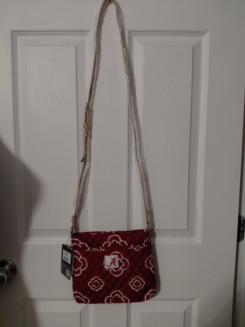 Quilted Crimson Tide University of Alabama Crossbody Purse NWT